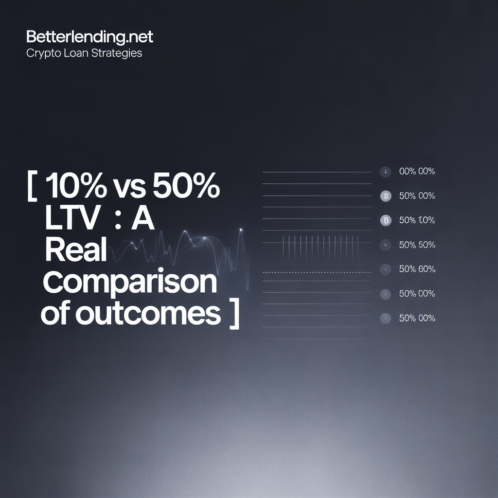 comparison of 10 percent vs 50 percent LTV in crypto loans