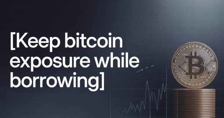 How Borrowing Against Bitcoin Helps You Keep Market Exposure